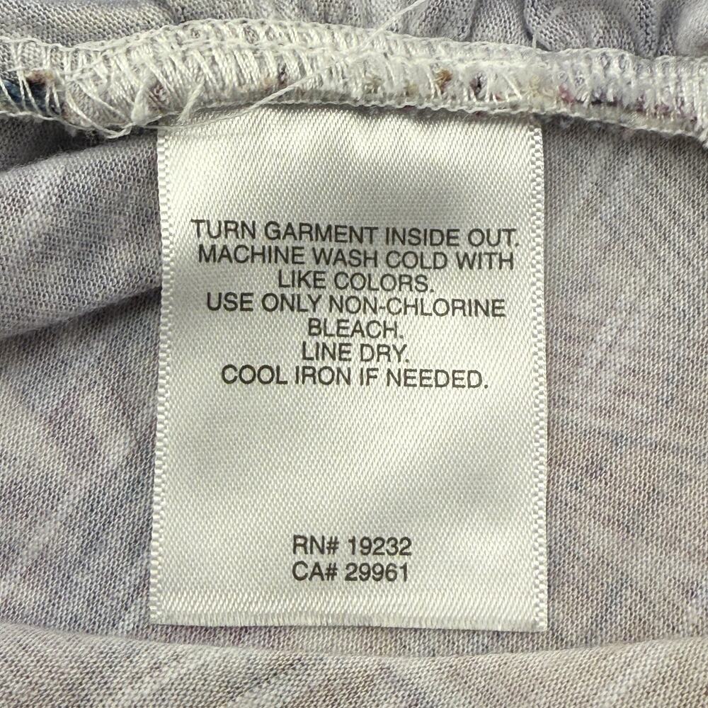 Alfred Dunner Blue White Purple Gold Motif 3/4 Sleeve Top Womens XL Shirt - Picture 4 of 5